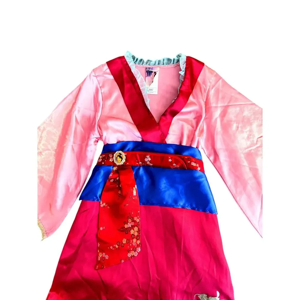 Disney Store Princess Mulan Costume Kimono Dress Up Gown Girls [7-8]